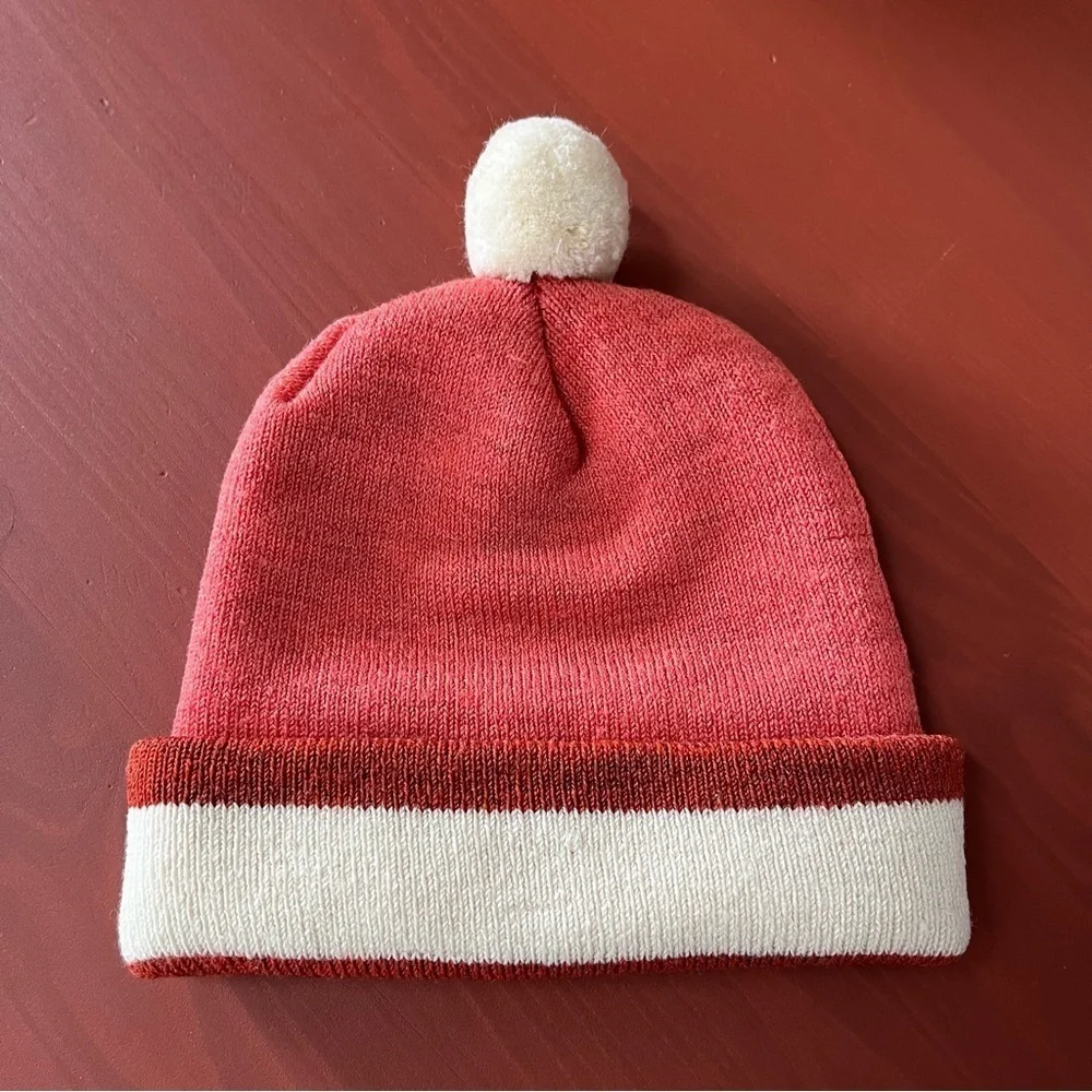 Smartwool Infant Baby Wool Blend Pom Beanie Winter Hat Coral Pink